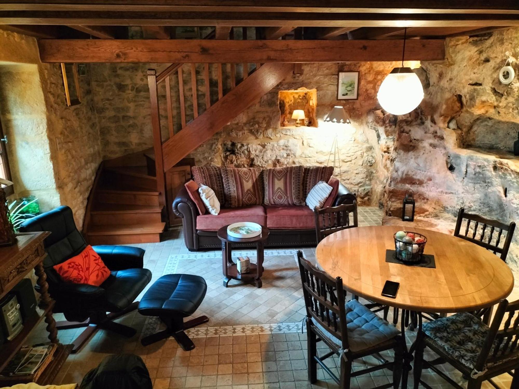 Charmante Maison Troglodyte Vitrac  Exteriör bild